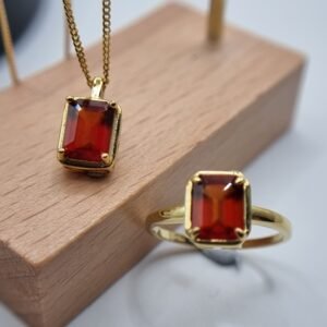 Granat Schmuckset