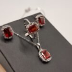 Granat schmuckset